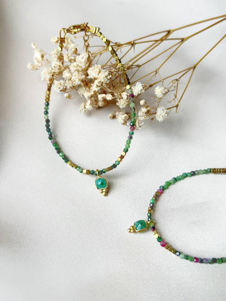 Pulseira Guilin - Verde por atacado de Malaco