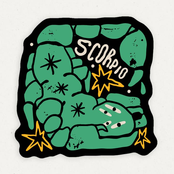 Stjernetegn Skorpion| Vinylklistermærke for engroshandel hos Gobi Prints Co.