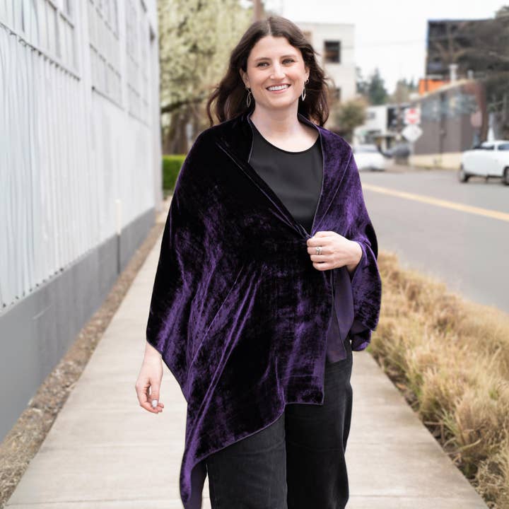 Dana Herbert - Wholesale Wrap - Women's - Silk Velvet Shawl Wrap4