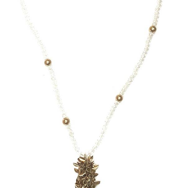 Necklace - Clr Metal Chunky Lg Beaded for wholesale by Flirt Jewelry