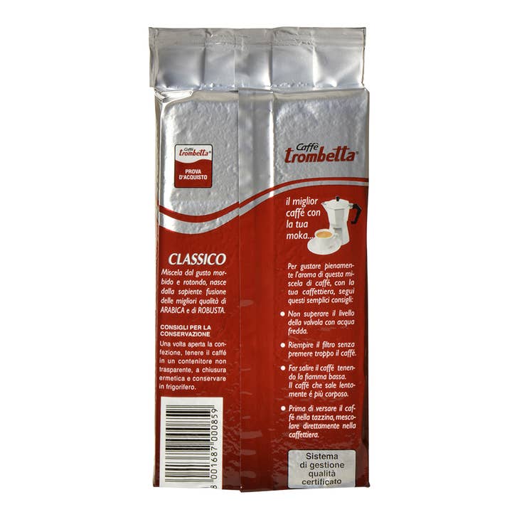 Fine Italian Food - Wholesale Ground Coffee - Caffè Trombetta Gusto Classico Ground Coffee, 8.8 oz.2