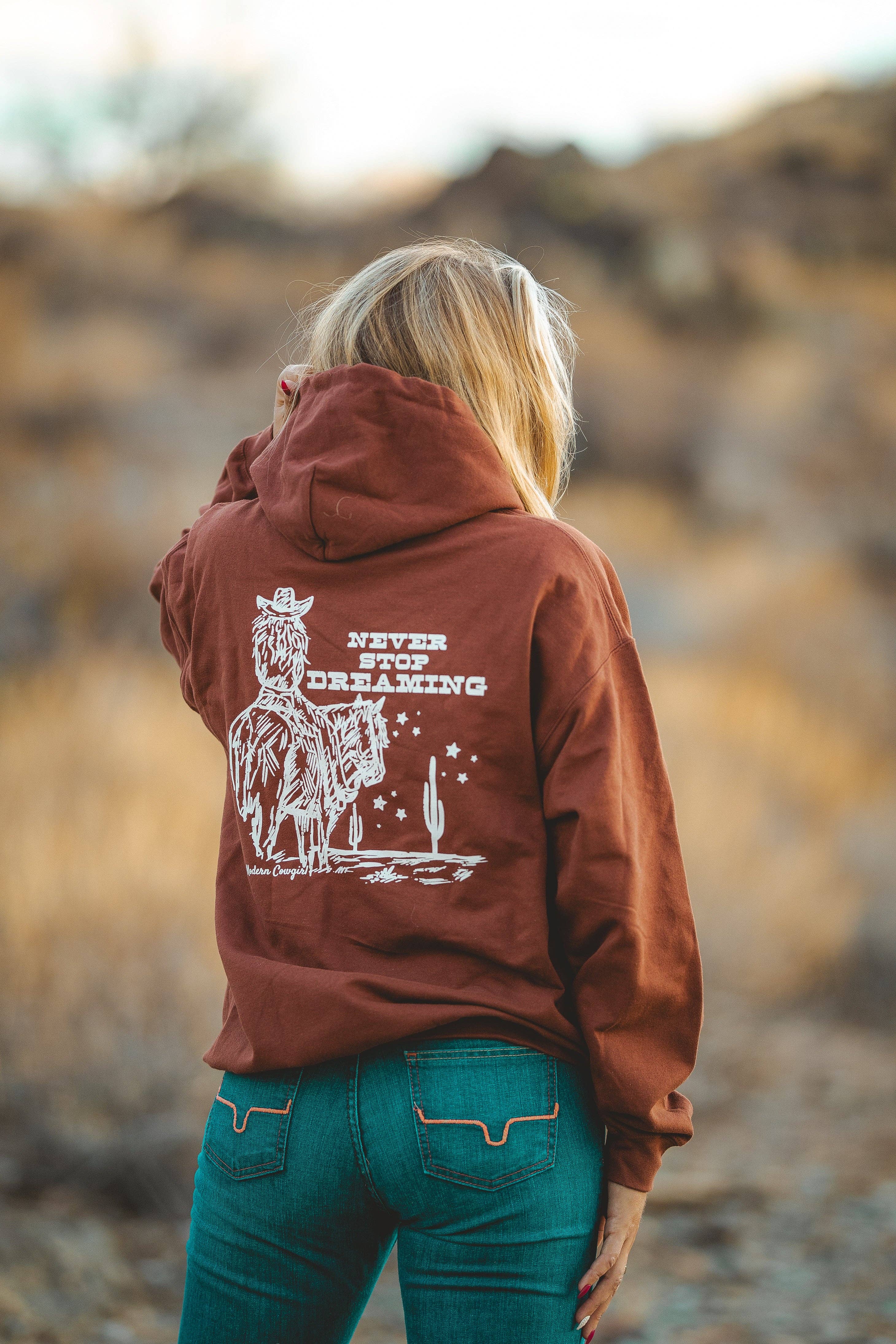 Modern Cowgirl - Wholesale Hoodie - Women's - Never Stop Hoodie0