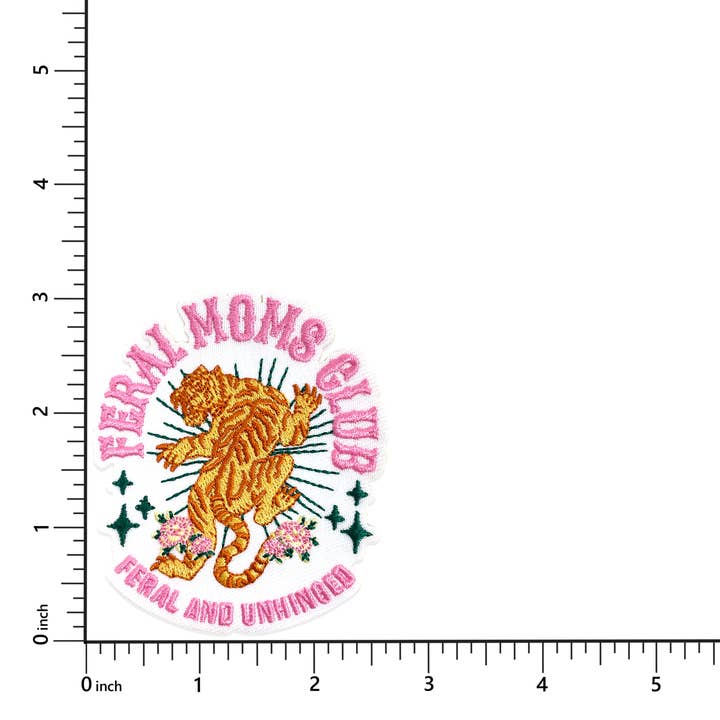 The Crafty Engineer - Wholesale Patch - Feral Moms Club Iron On Patch1