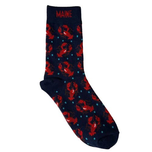 Maine Hummer Printede Sokker for engroshandel hos Maine Souvenirs