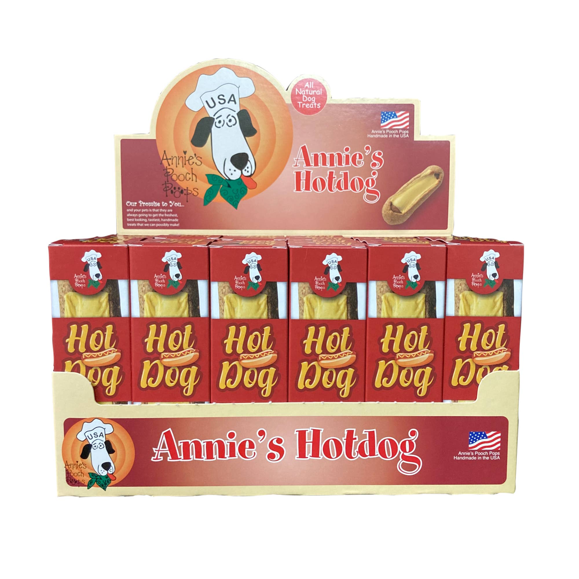 Annie's Pooch Pops - Wholesale Pet Treats - Dog - Annie's Hotdog1