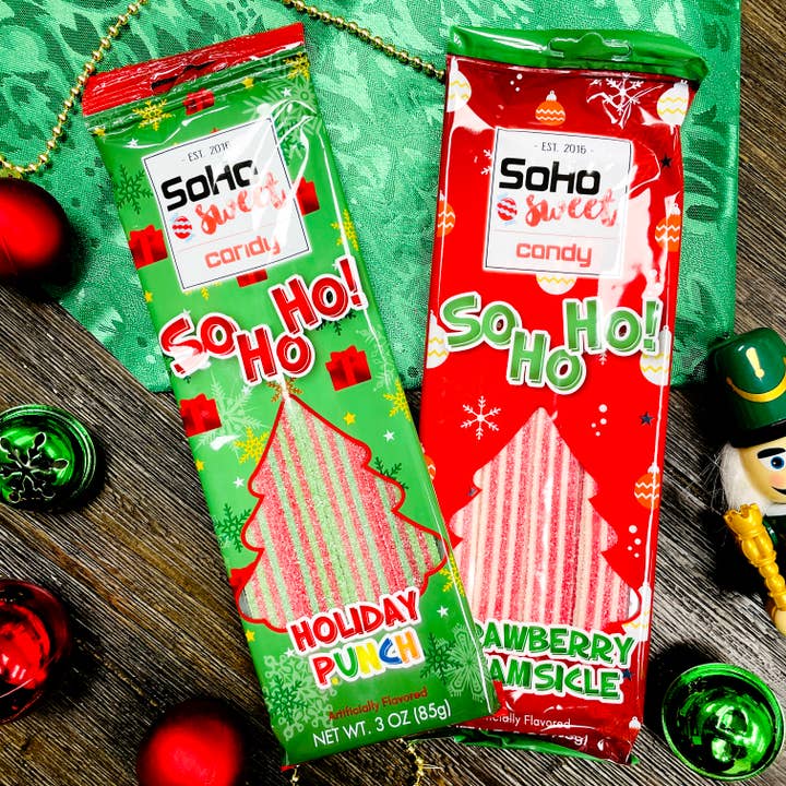 Galil Brands - Wholesale Gummy - SoHo Christmas Belts | Holiday Punch | 3 oz1