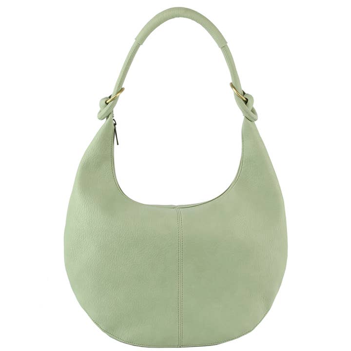 BOLSO DE HOMBRO CON ASA REDONDA CURVA LISA, CMS 034 para venta al por mayor de JOIA ACCESSORIES