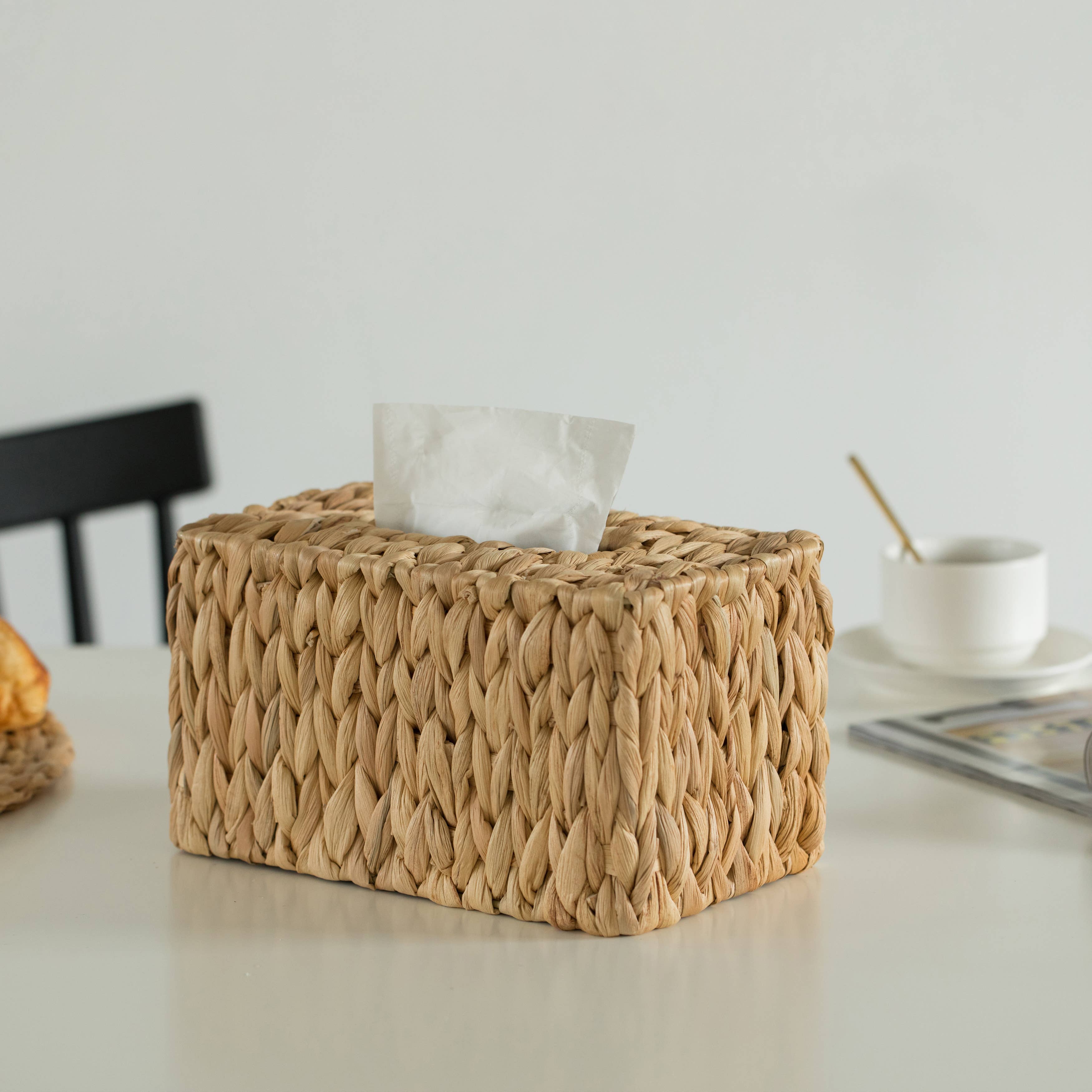 Quickway Imports - Wholesale Tissue Box - Wicker Tissue Box Cover, Size of a Kleenex Tissue Box2