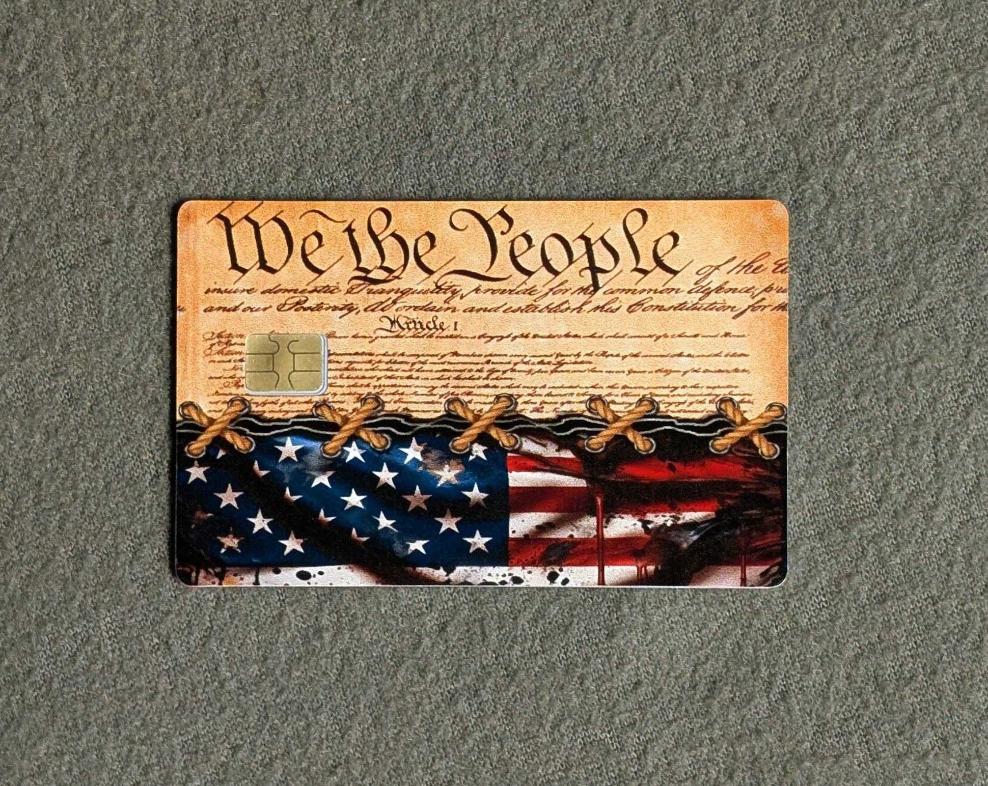 Snowfall Ridge LLC Accessories – wholesale Phone & laptop stickers – We The People Credit/Debit Card Sticker, Skin, Cover0