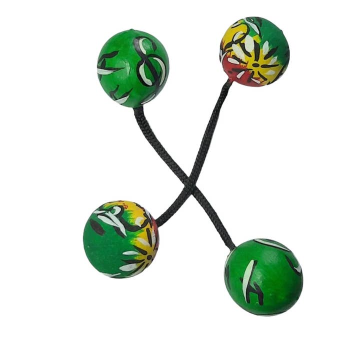 MadeinGhanaShop - Wholesale Musical Instrument - Coloured Kosh kash - 2 pieces3