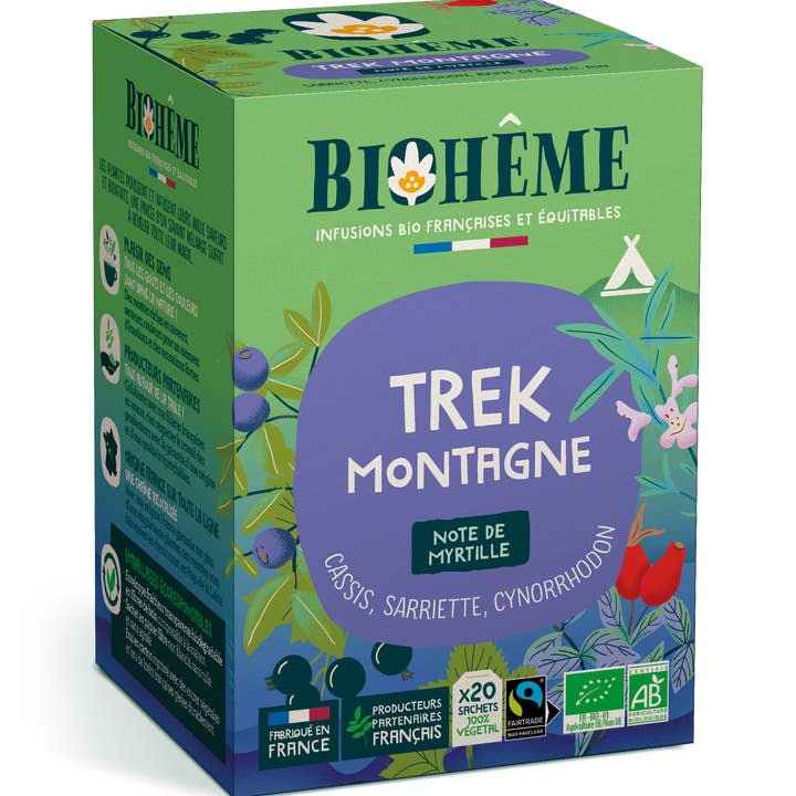 Biohême - Wholesale Health/Detox Tea - Mountain trek - x 20 tea bags