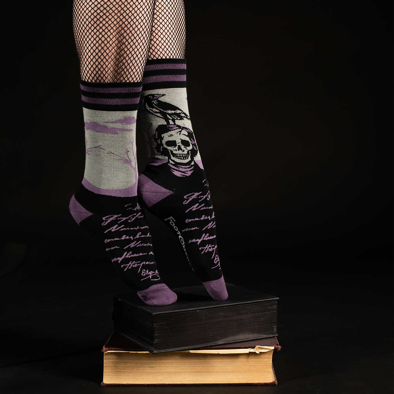 FootClothes LLC - Wholesale Sokken - Uniseks - The Raven Poe sokken7