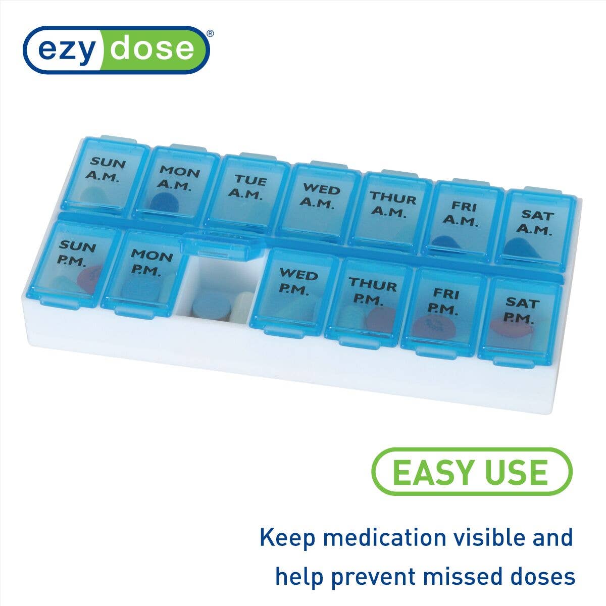 Apothecary Products LLC - Wholesale Pill Organizer - Ezy Dose® Weekly AM/PM Pill Organizer3