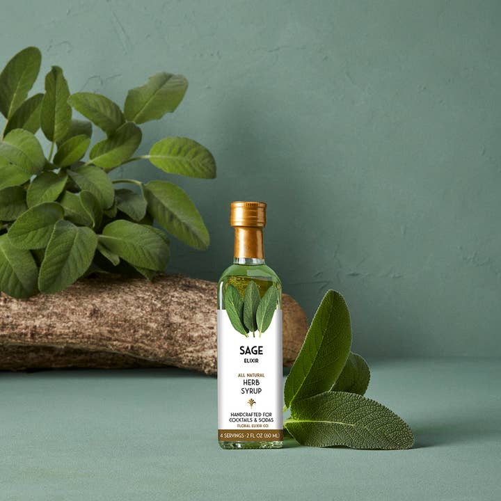 Floral Elixir Co. - Wholesale Cocktail Mix/Syrup - NEW! Sage Elixir. All Natural Cocktail & Soda Syrup.