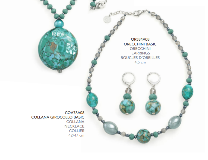 Alice Sturzinger LLC – Großhandel Schmucksets – Fenice Murano Glass Schmuckkollektion Antica Murrina3