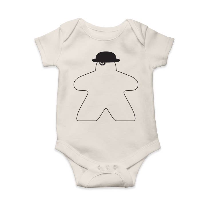 Clockwork Meeple Baby Bodysuit for wholesale by Meeplings | Handmade in Berlin