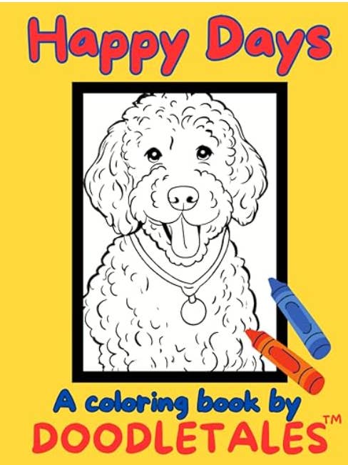 Happy Days Doodletales kleurboek voor wholesale door Doodletales