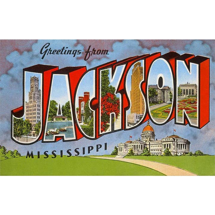 Found Image Press - Wholesale Postcard - Postcard MP-03 Greetings from Jackson