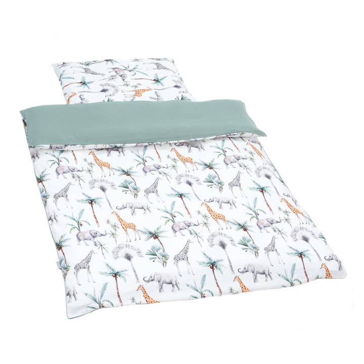 Couette et oreiller enfant - prêt à dormir, Safari pour la vente par Sevira Kids
