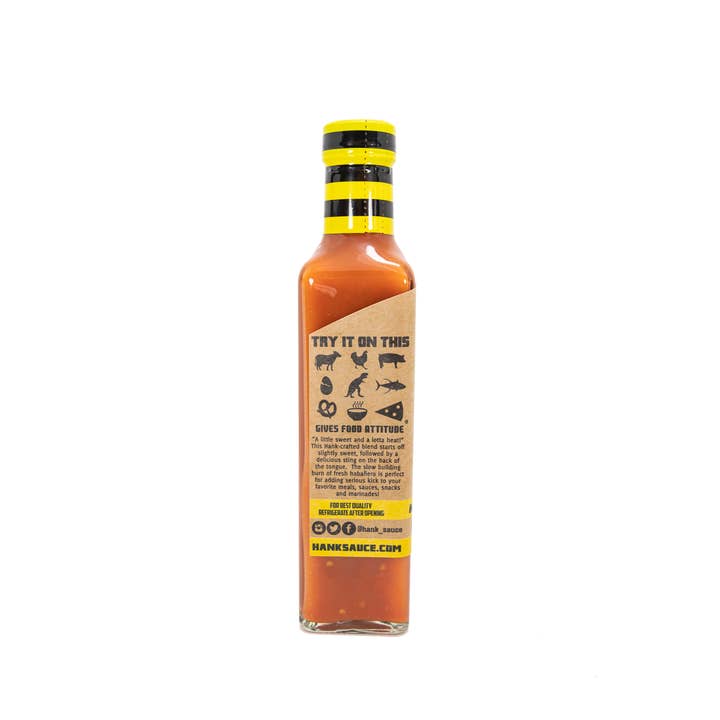 Hank Sauce - Wholesale Hot Sauce - Honey Habanero - 12 Pack Case