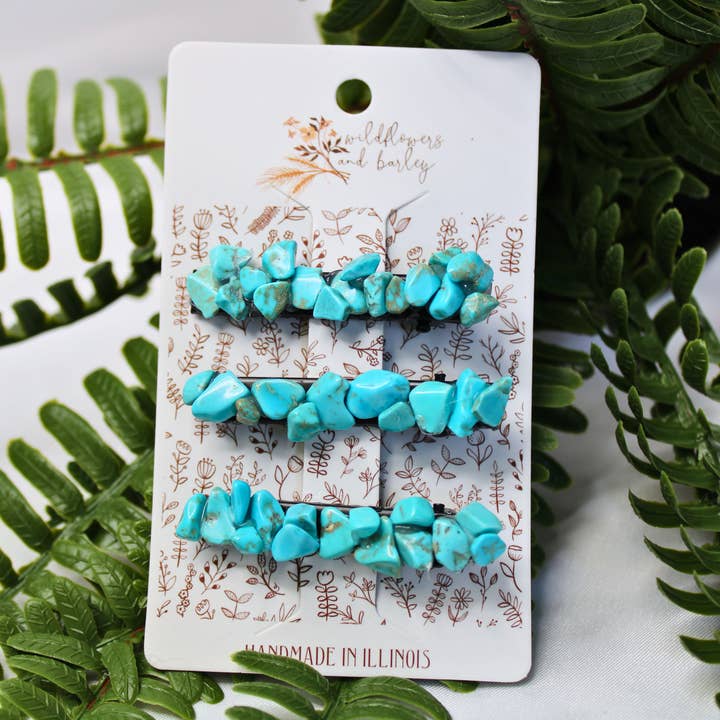 Wildflowers and Barley - Vendita all'ingrosso Accessori per cappelli - Donna - Confezione da 3 fermagli per cappelli in cristallo fatti a mano8