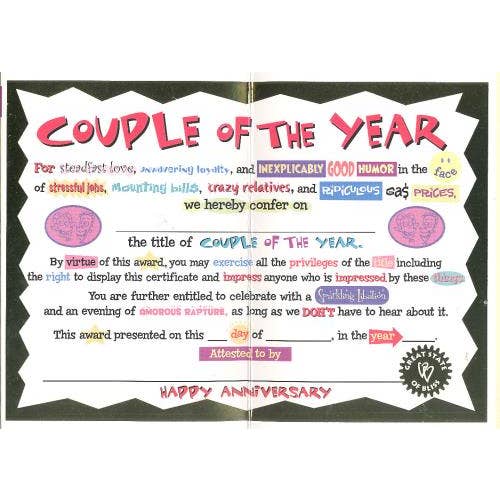 DICKENS INC. - Wholesale Anniversary Card - Anniversary Humorous | GRTC | SM | 64935G