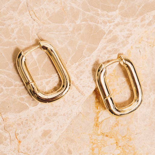 Janna Conner - Wholesale Huggie Earrings - Addie Huggie Hoops | 18k Gold Plating0