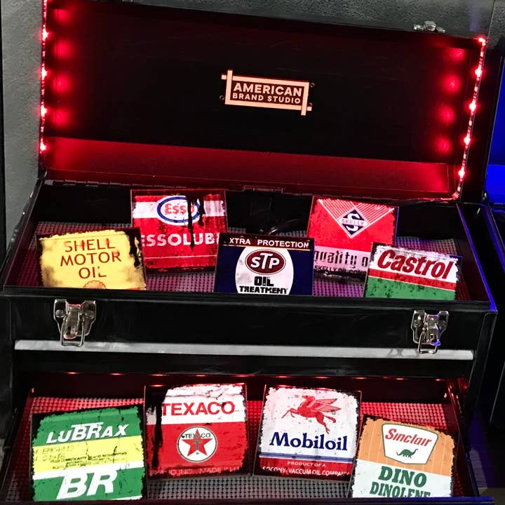 Texaco Oil Coaster for wholesale by American Brand Studio