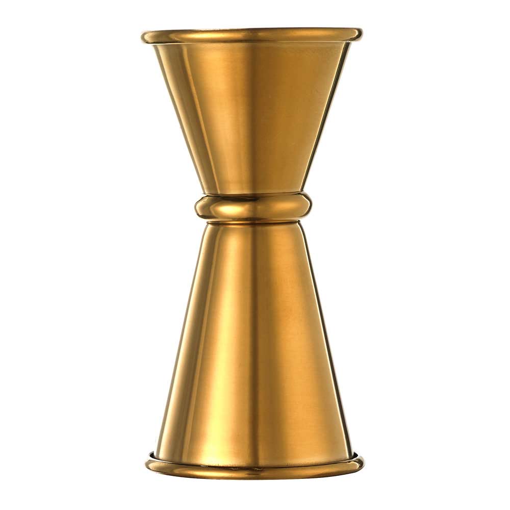 Barfly Mixology Gear & Mercer Culinary - Wholesale Jigger - Barfly Japanese Style Jigger, 1/2 oz x 3/4 oz, Gold1