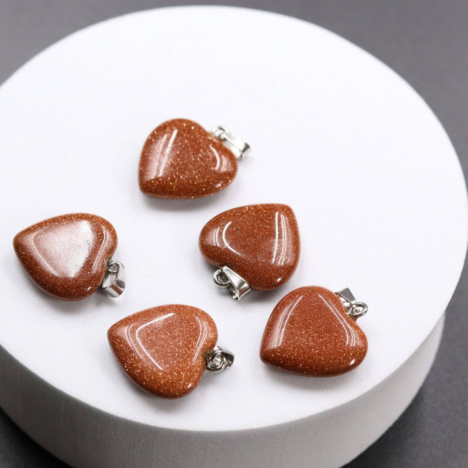 Gemcohub – wholesale Spiritual stone/crystal – Amethyst Pendant Agate Heart Necklace Natural Stone18