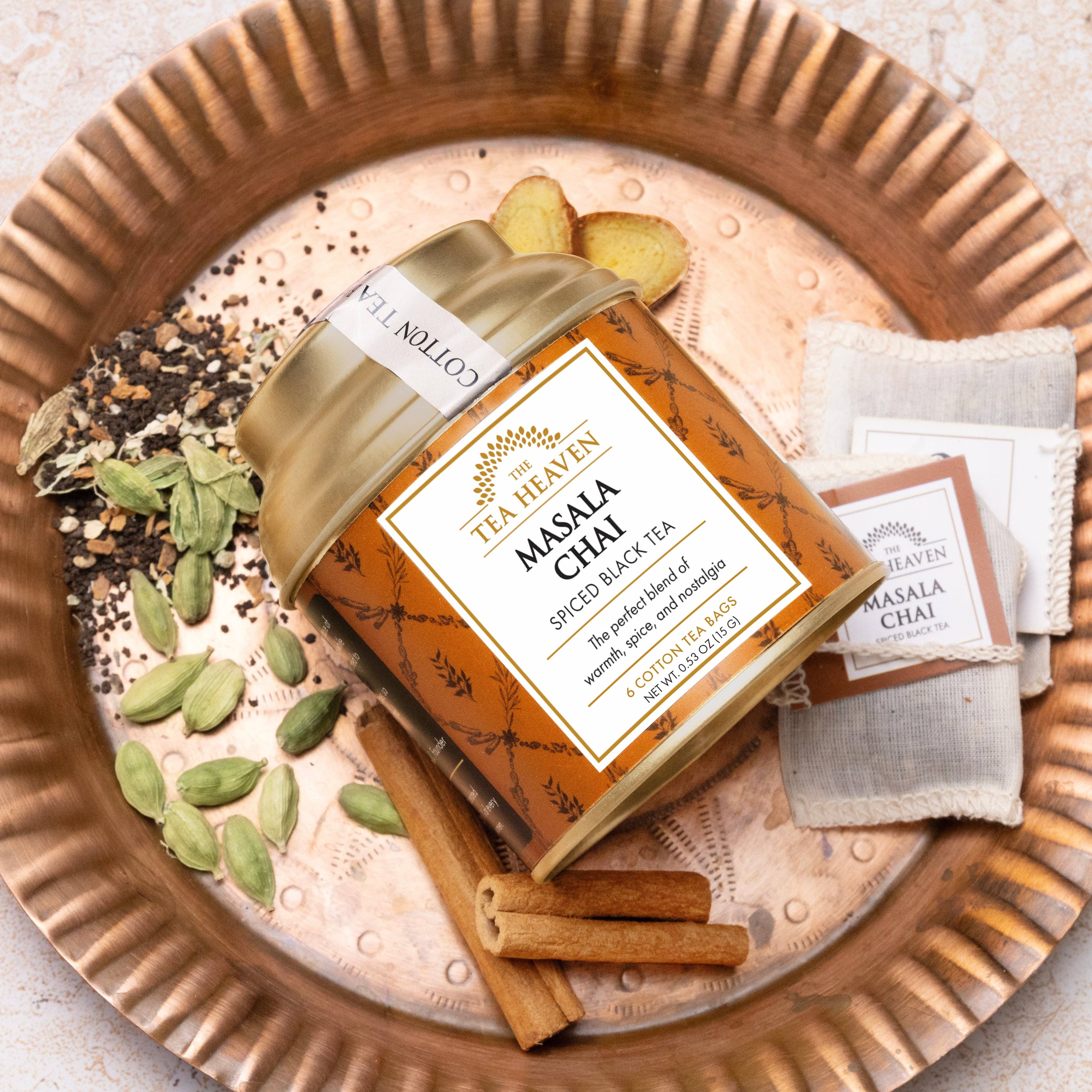 The Tea Heaven - Wholesale Tea Bags - Masala Chai Mini Tea Bag Canister3