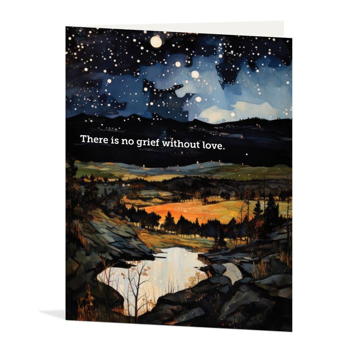 Waterknot - Wholesale Sympathy Card - Dark and Light Sympathy Card2