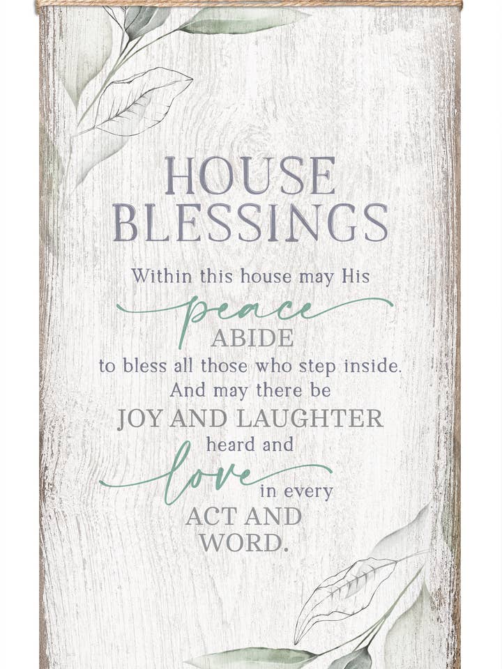 House Blessings - Plaque en bois Timeless Twine pour la vente par Dexsa