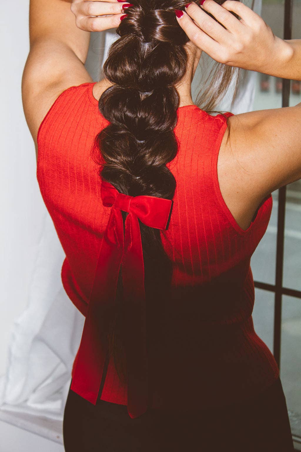 Shop Andi – wholesale Hair bow – Women’s – Velvet Long Bow Barrette3