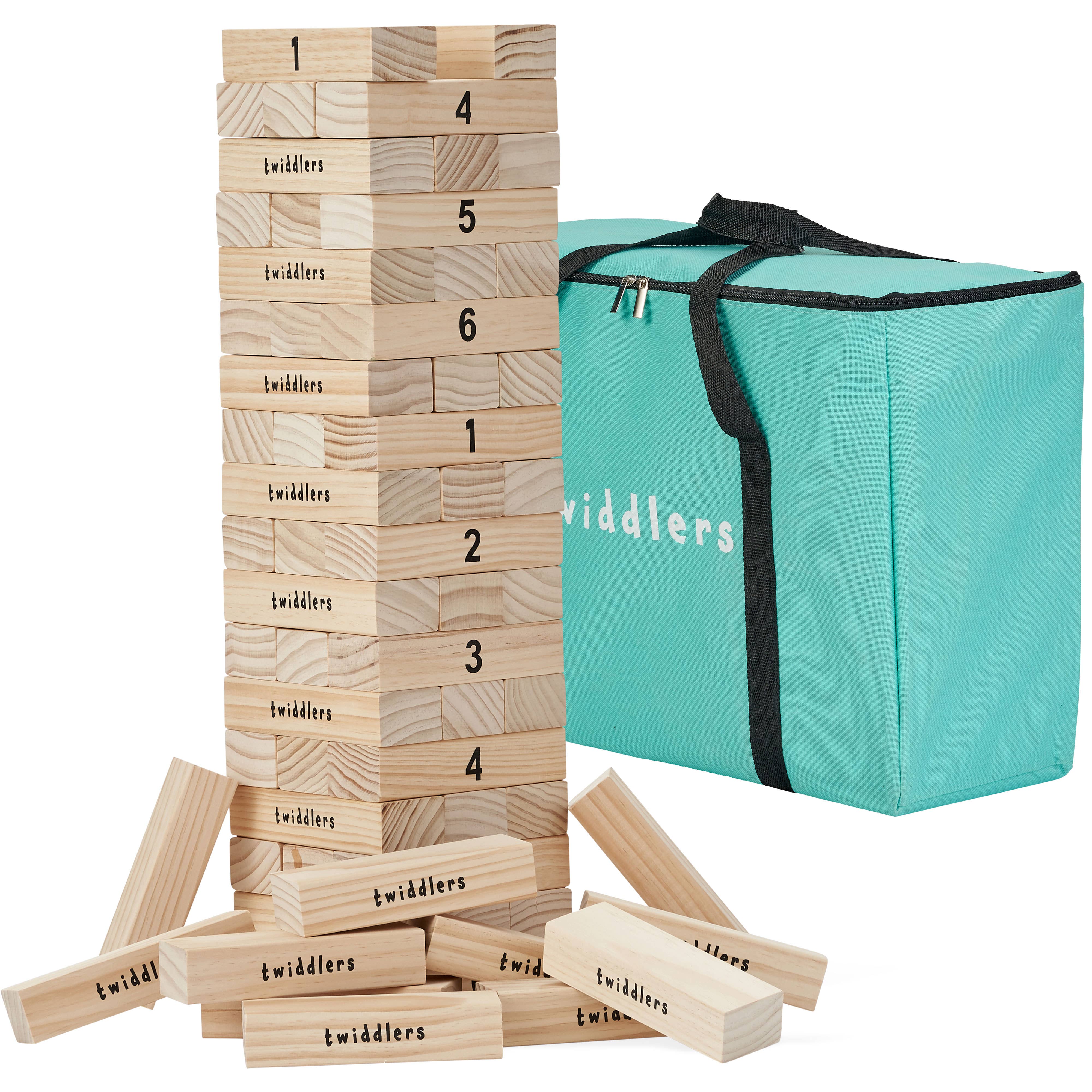 The Twiddlers - Wholesale Stacking Game - Giant Tumble Tower Garden Lawn Game with 64 Blocks3