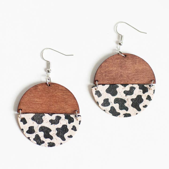 $1.97 Closeout Georgia Earring - Cow Girl for wholesale by Funky Monkey Fashion