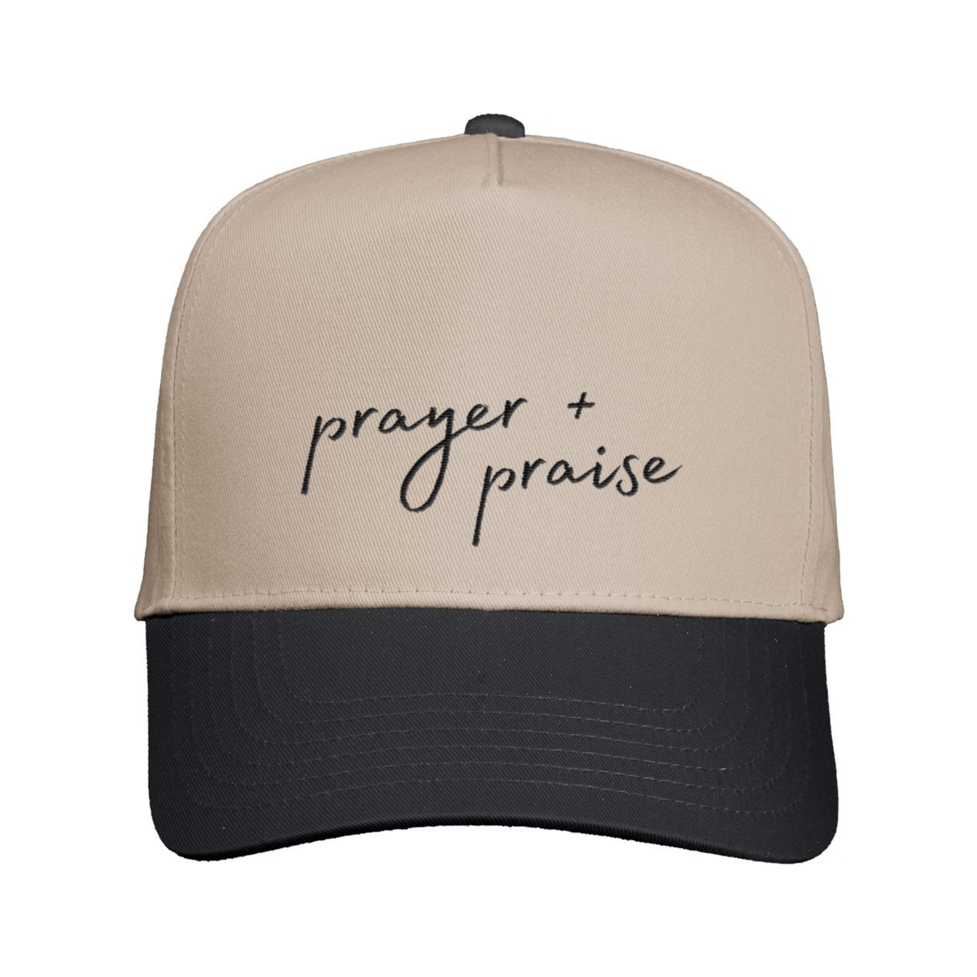 Scripted Pearl - Wholesale Trucker Hat - Women's - Prayer & Praise Embroidered Christian Trucker Hat0