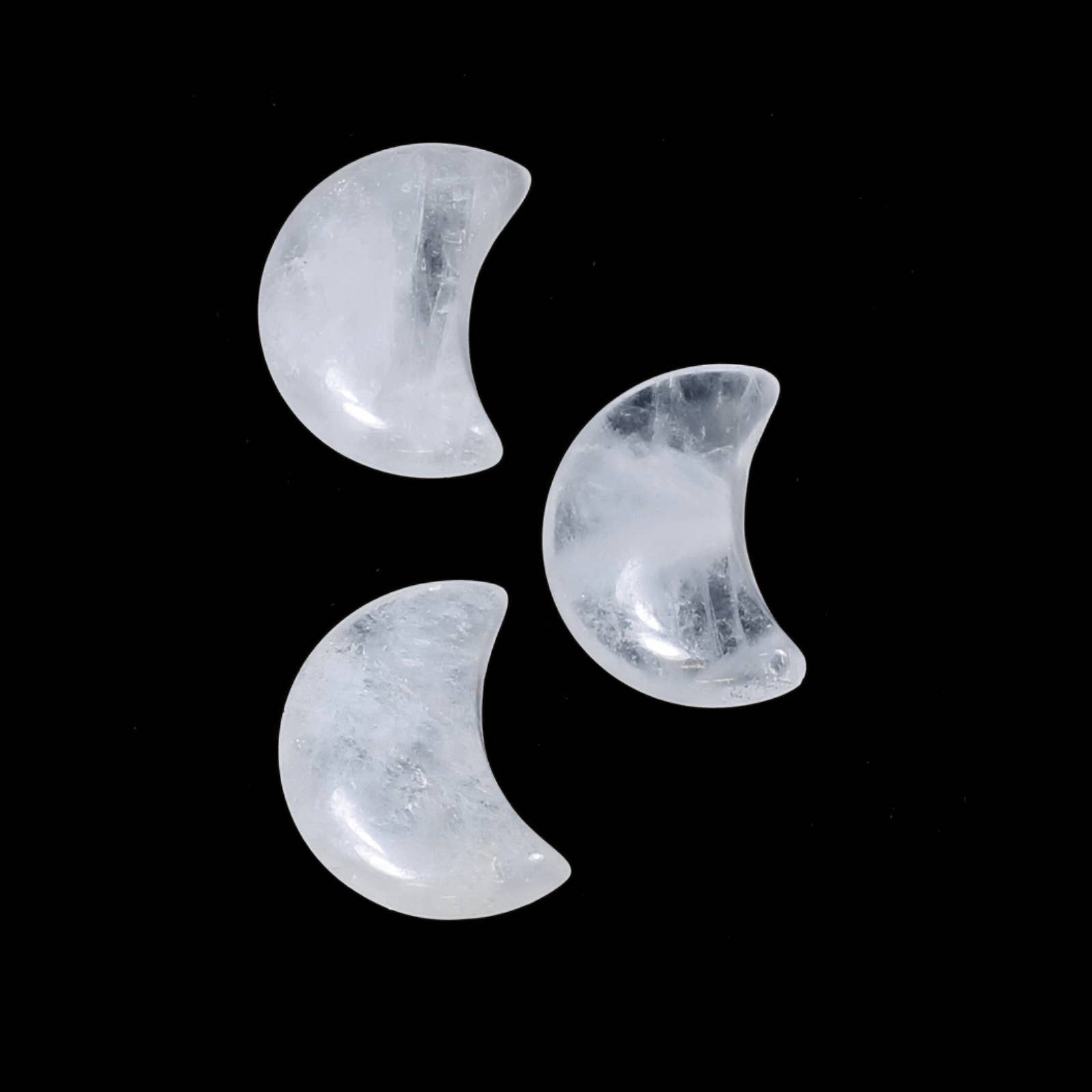 The Psychic Tree - Wholesale Spiritual Stone/Crystal - Healing Mini Moon Crystal - Clear Quartz
