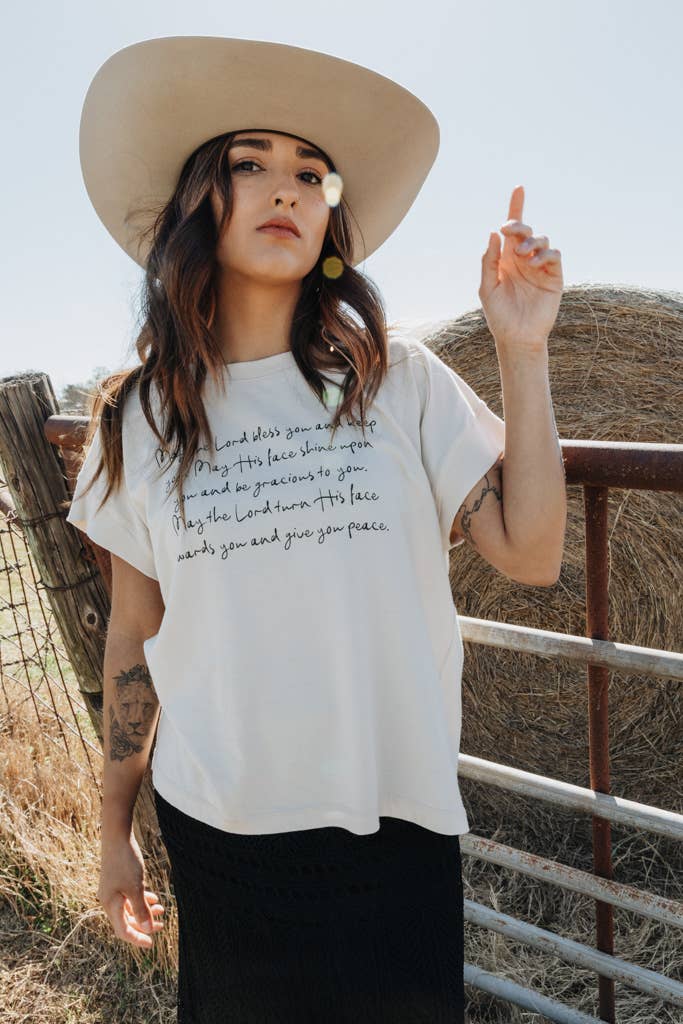 Crowned Free - Wholesale Screen Printed T-Shirt - Women's - May The Lord Bless You Tee11