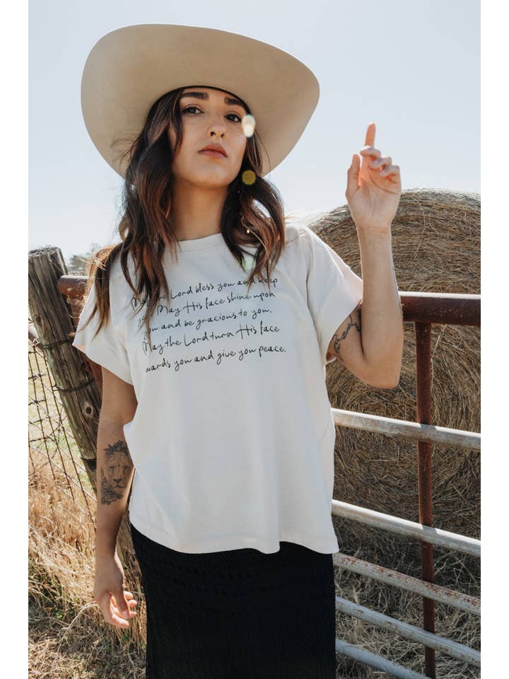 Crowned Free - Wholesale Screen Printed T-Shirt - Women's - May The Lord Bless You Tee11