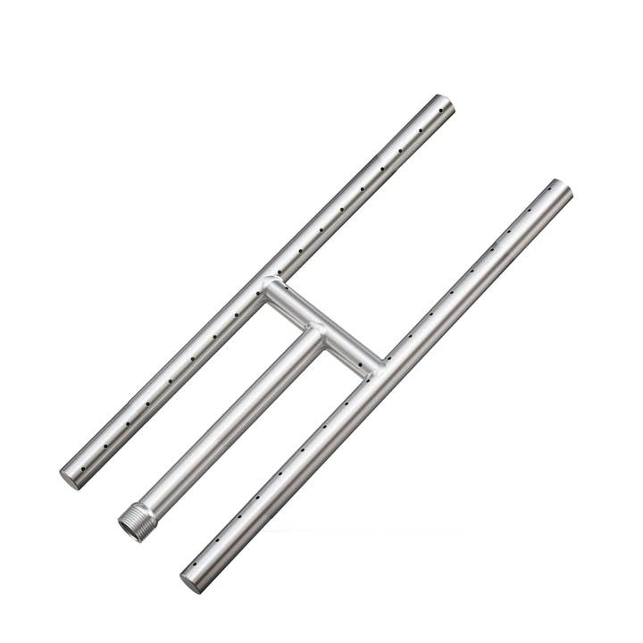 Bruciatore a H in acciaio 18" x 6" Ingresso 1/2" Gas Naturale Propano per Camino a Gas 50K BTU 21905-18X6" per la vendita all'ingrosso da parte di FIXTUREDISPLAYS