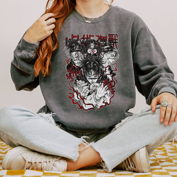 Glaime - Wholesale T-Shirt (Graphic) - Women's - Comfort Colors Jujutsu Kaisen Shirt, Itadori Yuji Shirt3