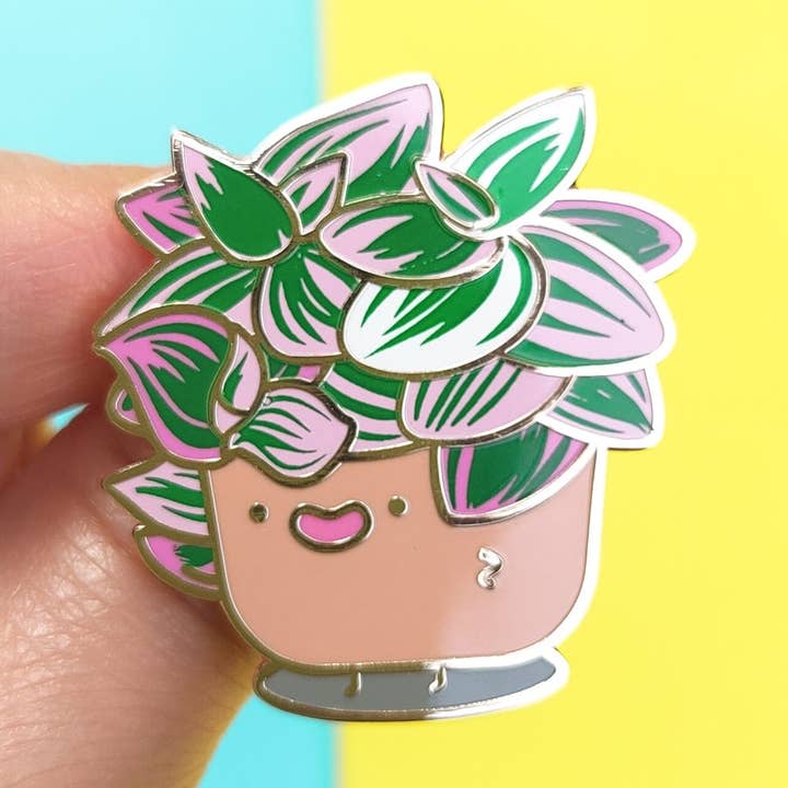 Tradescantia Nanouk Hard Enamel Pin for wholesale by Home by Faith