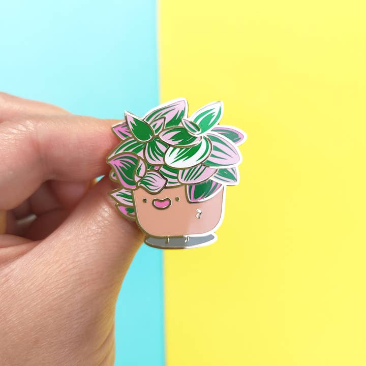 Tradescantia Nanouk Hard Enamel Pin for wholesale by Home by Faith