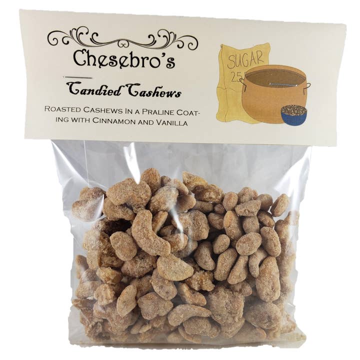 Chesebro's Handmade Confections and Candy - Wholesale Nuts - Candied Cashews, 4.0 oz.1