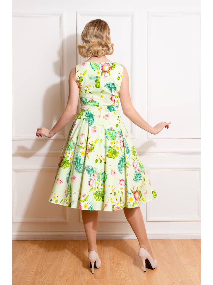 Hessar Trading CO LTD - Wholesale Dress - Women's - Luisa Tropical Swing Dress1