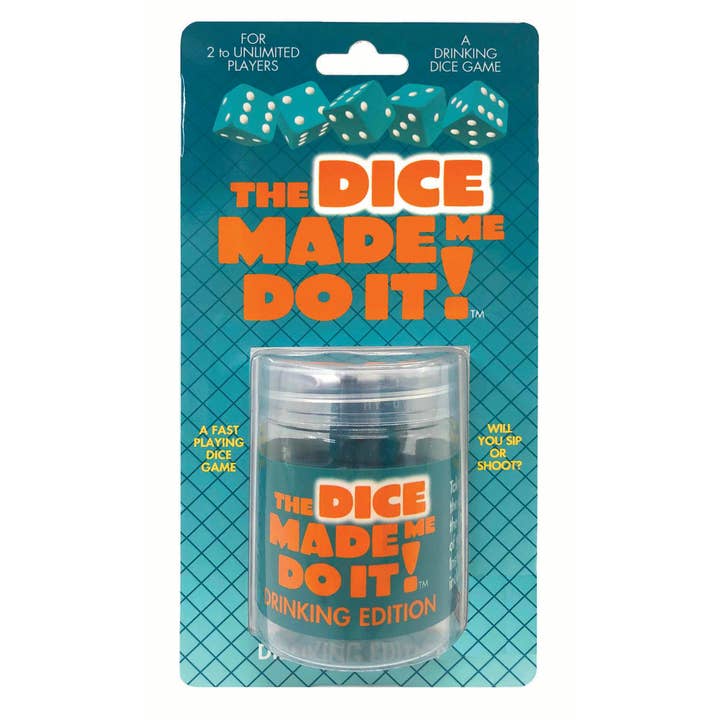 Little Genie Productions - Wholesale Dice - The Dice Made Me Do It! Drinking Dice Game for Adults