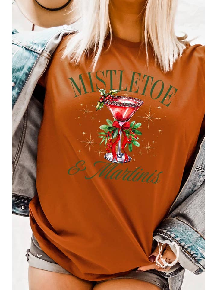 COLORBEAR - Wholesale T-Shirt (Graphic) - Women's - Mistletoe & Martinis Graphic Tee6