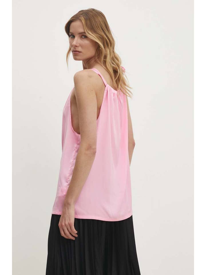 CHOKLATE PARIS - Wholesale Blouse - Women's - Satin Elisabeth top with bow at the collar - CK0809020