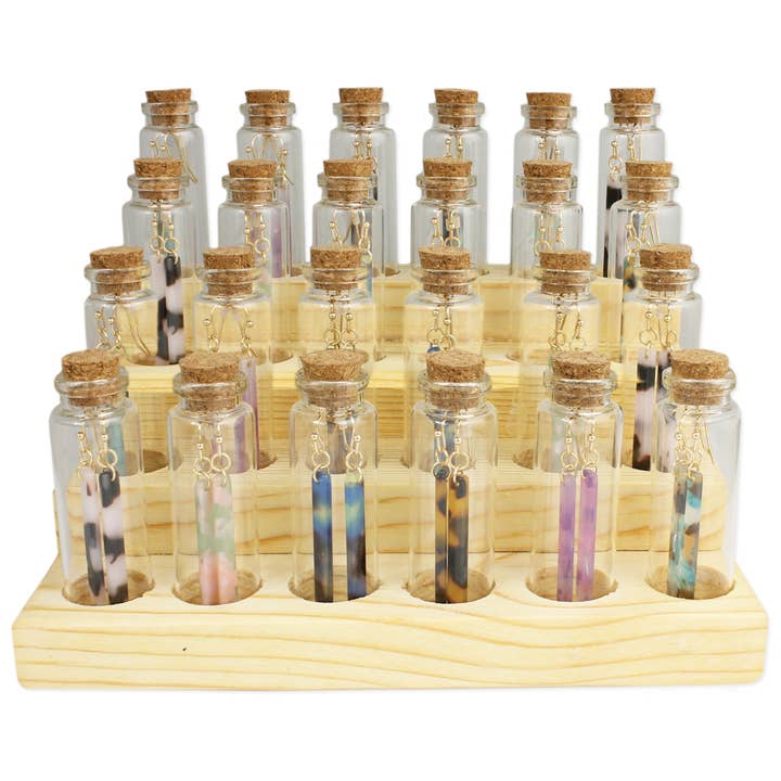ZAD - Wholesale Dangle Earrings - Bottled Resin Earring Program - 36 pcs